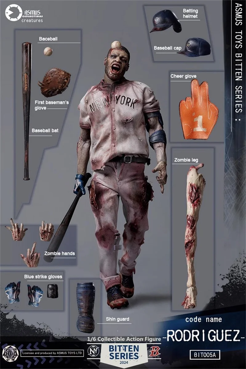 In Stock 1/6 ASMUS TOYS 1/6 BITTEN BIT005A BIT006A Badly Mutilated Full Set Fit 12inch Collection Action Figure Model Toys