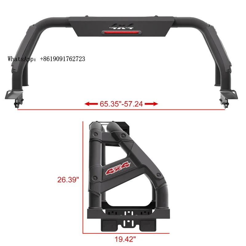 

High Quality Heavy Duty Roll Bar Sport Truck Bed Rack Chase For C F150 RAM TITAN