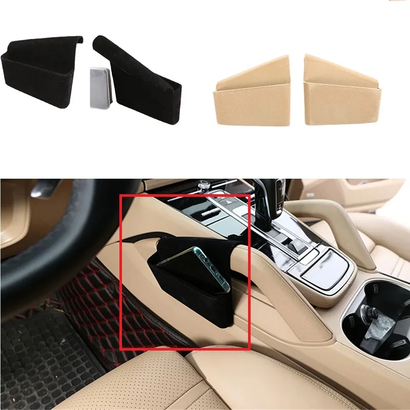 

For Porsche Cayenne 2018-2020 Interior Range Rover Sport 2Pcs Car Storage Box Hanging Armrest Car Center Console Interior Parts