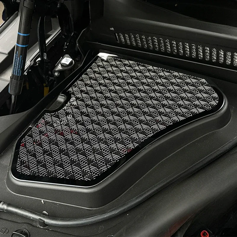 

For BMW 5 Series G60 2024-2025 Stainless Steel Black Car Front Engine Compartment Dust Trim Cover Car Accessories