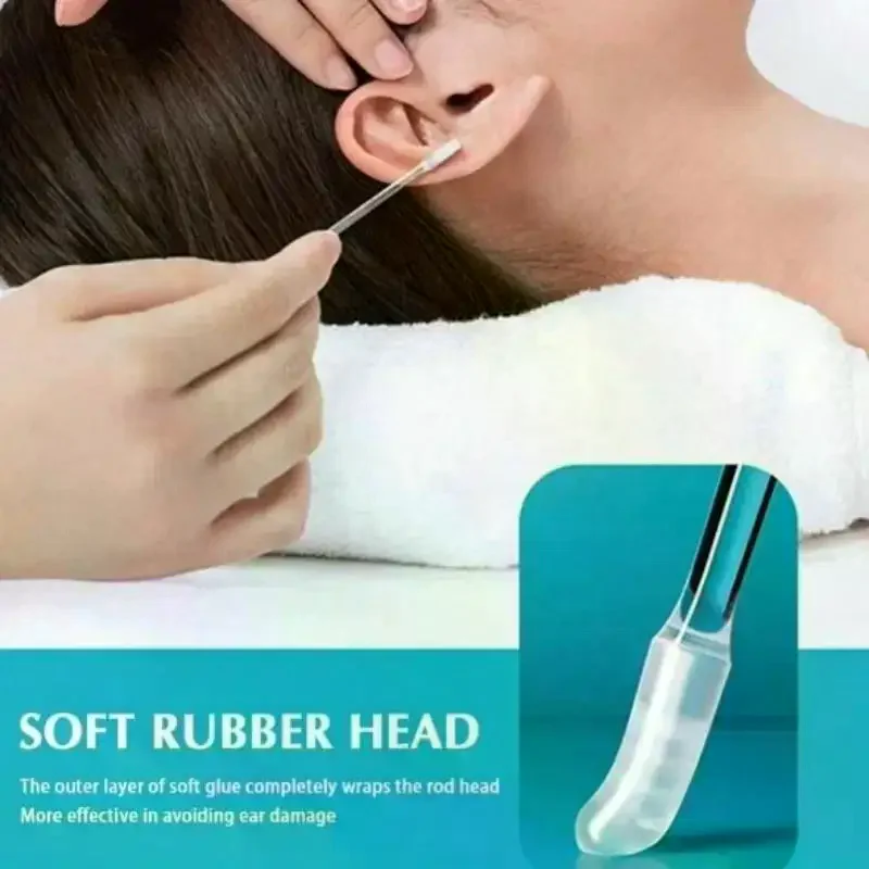 24Pcs/Box Silicone EarWax Remover Sticky Ear Picks Disposable Adhesive Earpick S/L Reusable Ear Cleaner For Kids & Adults