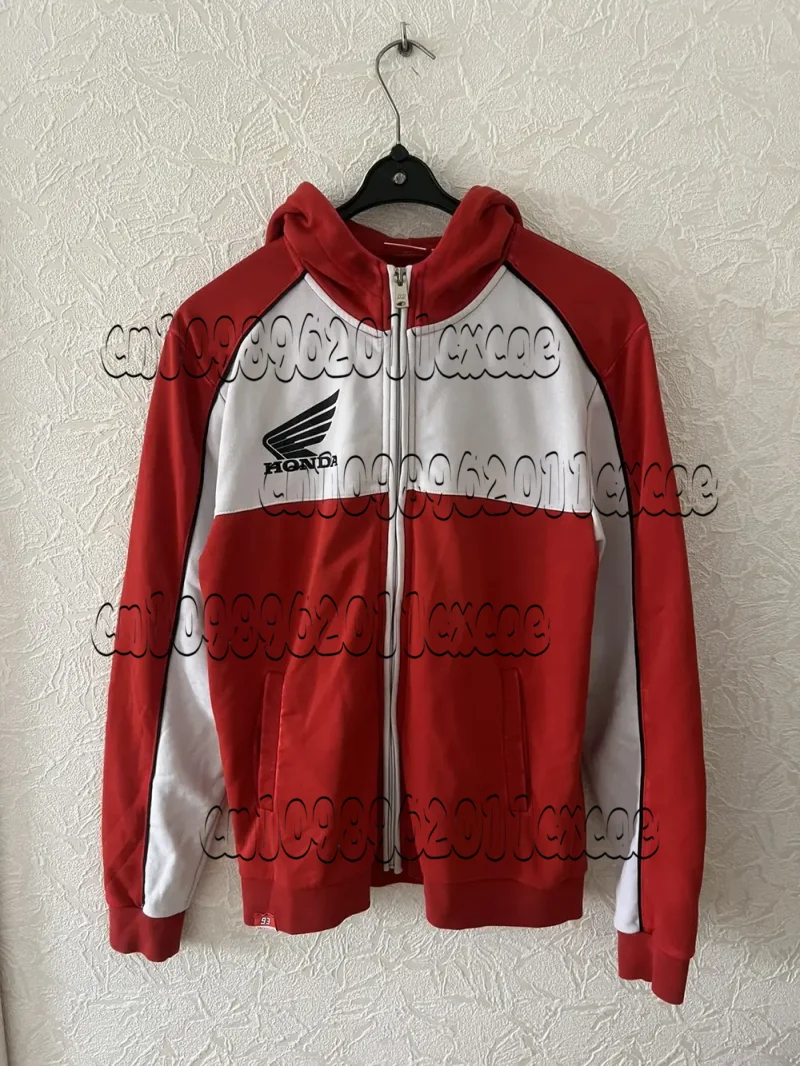 

Honda High Performance Series Толстовка на молнии Мужская и женская ветрозащитная толстая функциональная ветровка с буквенным принтом