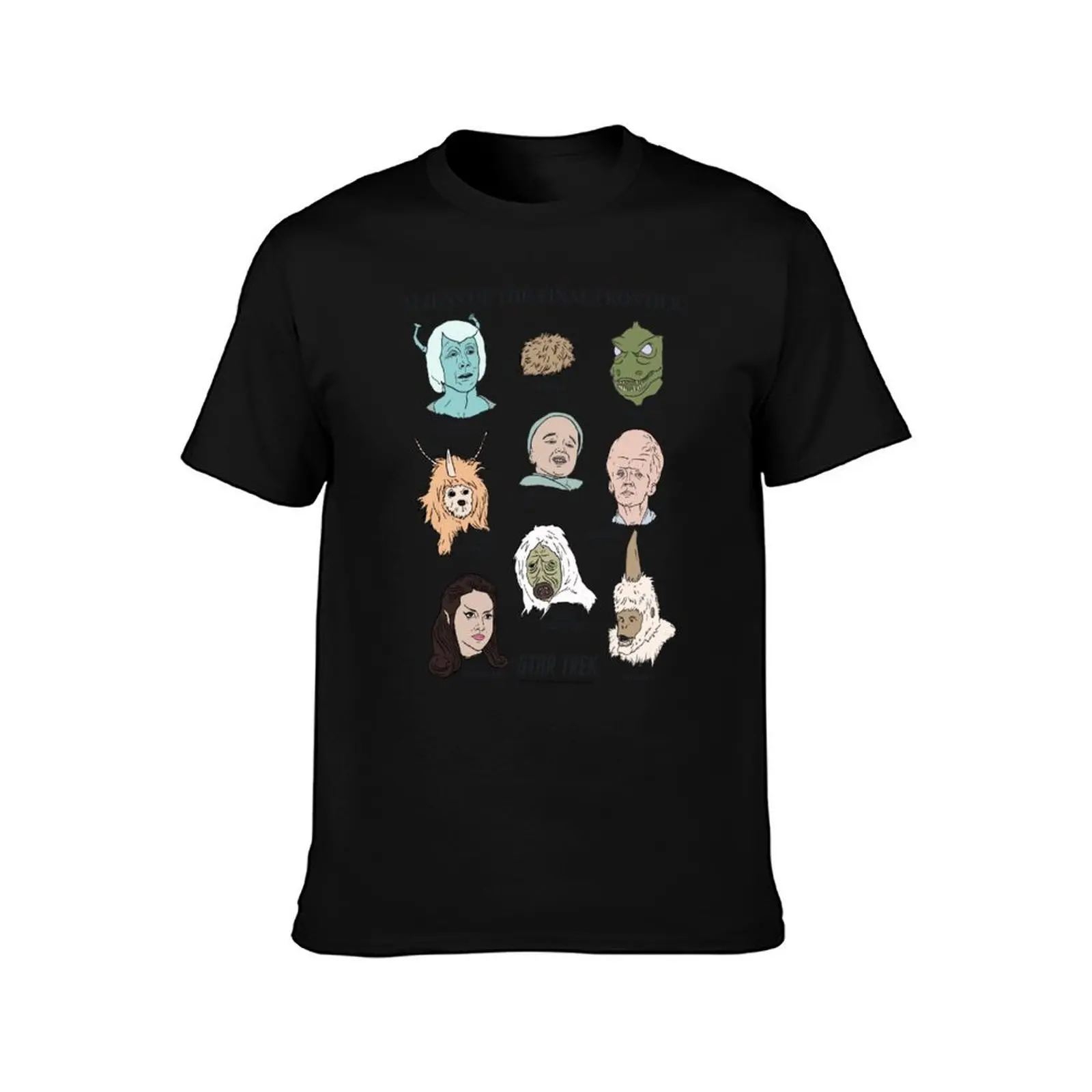Star Trek: The Original Series Aliens Of The Final Frontier Art T-Shirt Fashion Pattern Printed Tee Shirt T-Shirt