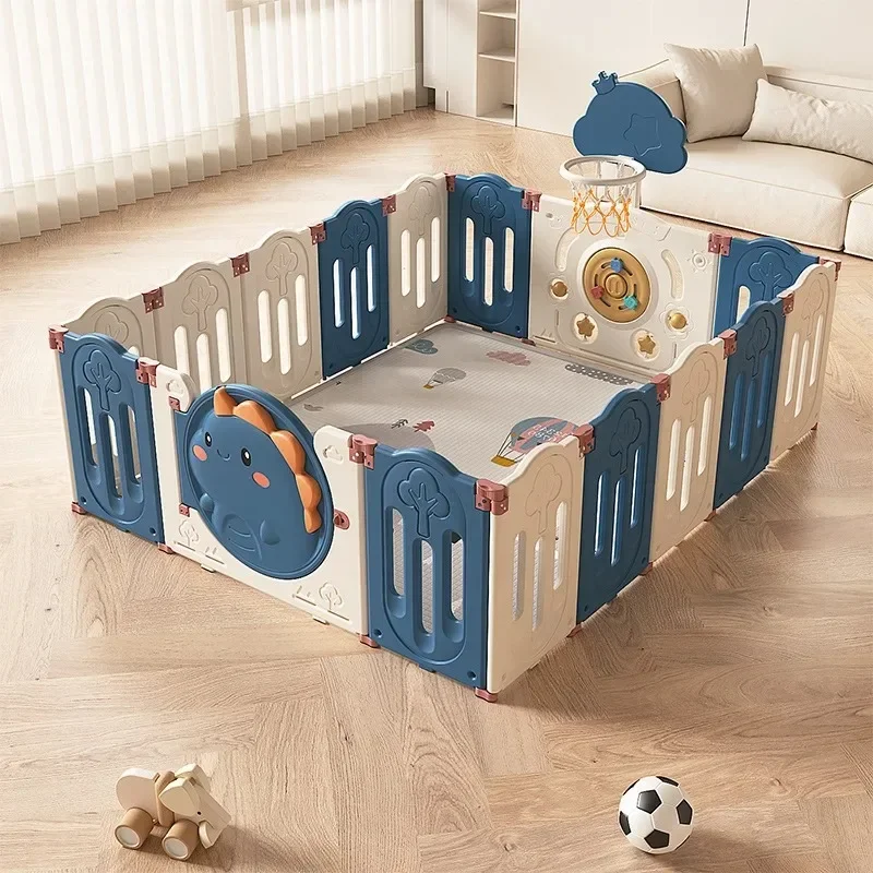 Children's play fence folding baby indoor household crawling mat protective fence baby toddler safety fence puzzle
