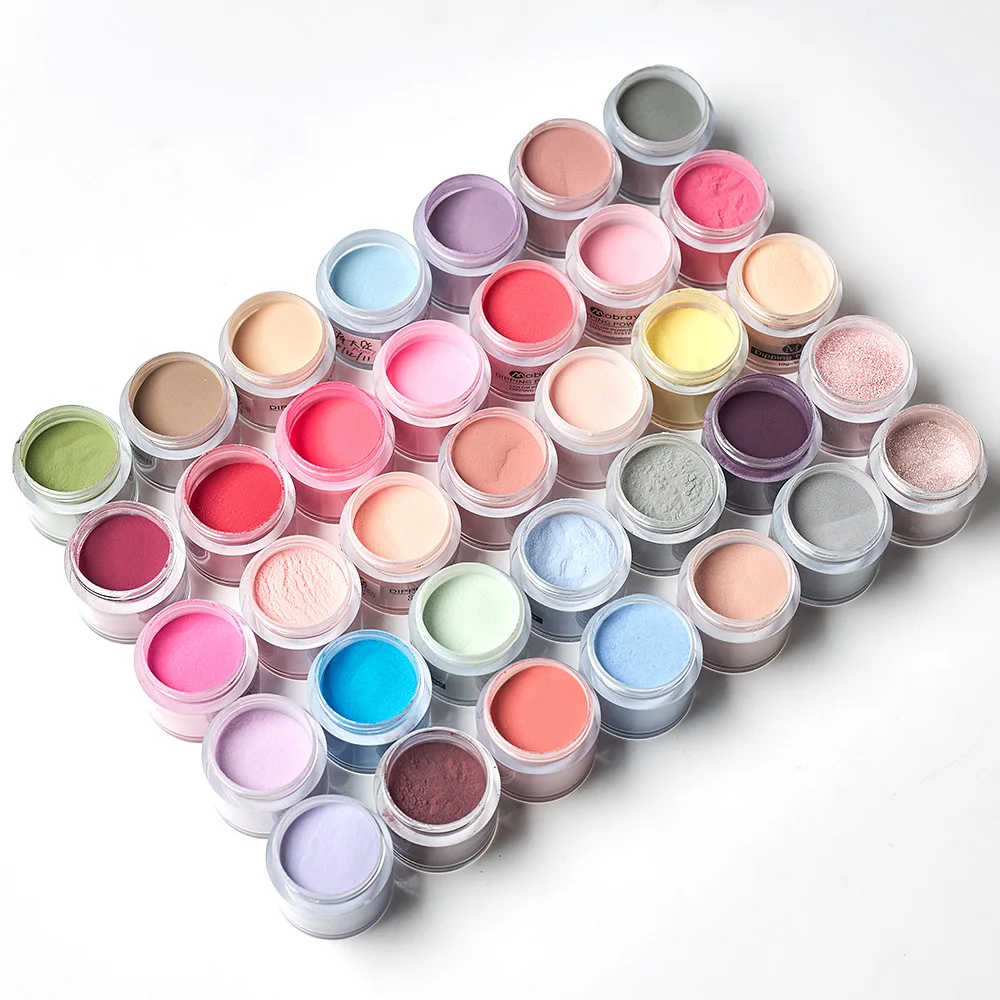 네일 디핑 파워 키트, 빛나는 글리터 안료, 먼지 안료, 파우더 네일 세트, 매니큐어 네일 젤 폴리시, 램프 없음, 2 개