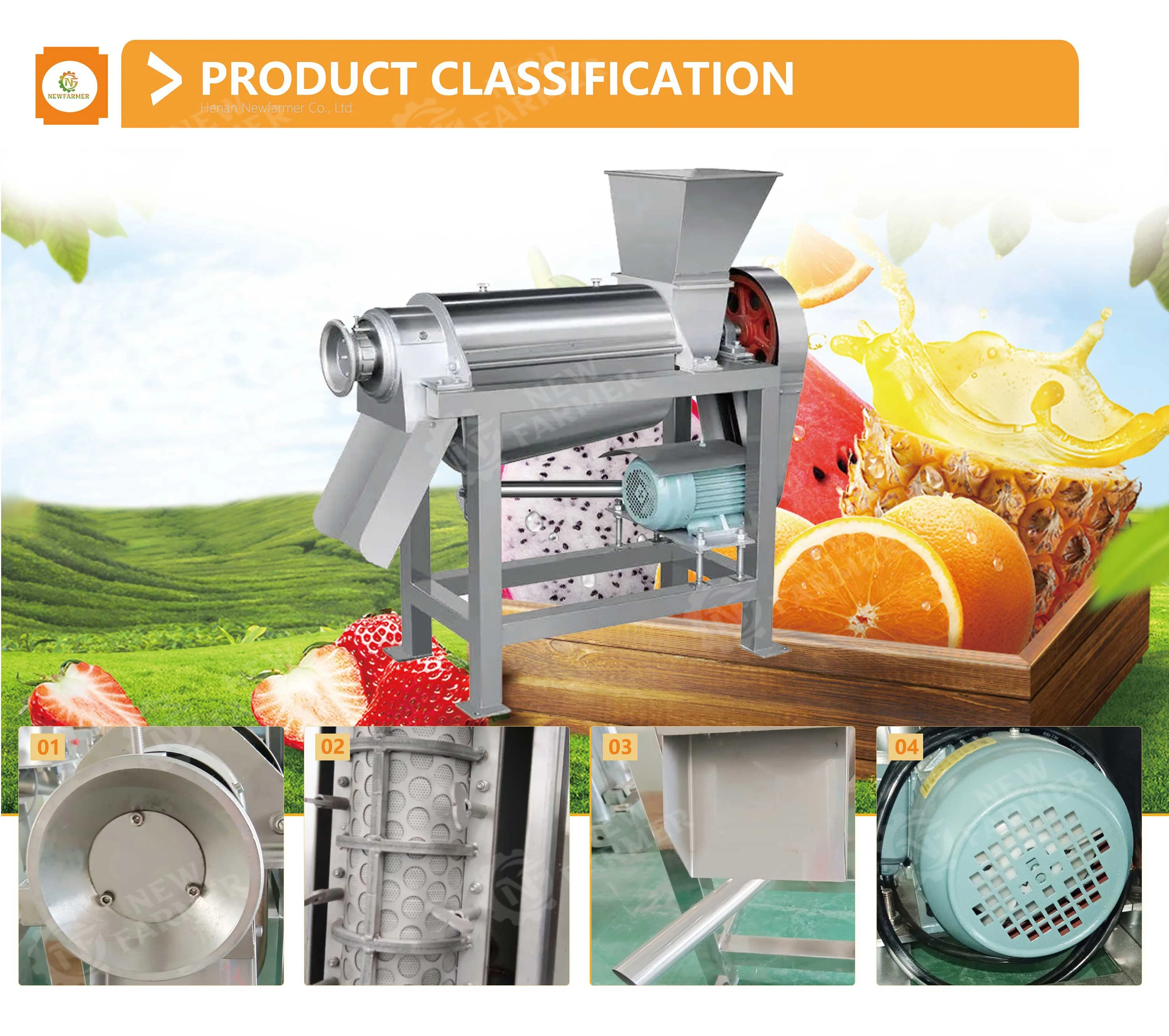 Commercial Screw Coconut Pineapple Juice Extractor Industrial Carrot Apple Mango Juice Making Machine