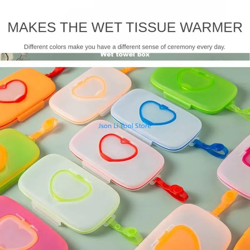Y08D Baby Wipe Trình phân phối động có thể nạp lại hộp ướt hộp chứa hộp đựng du lịch có thể sử dụng lại để lưu trữ trường hợp