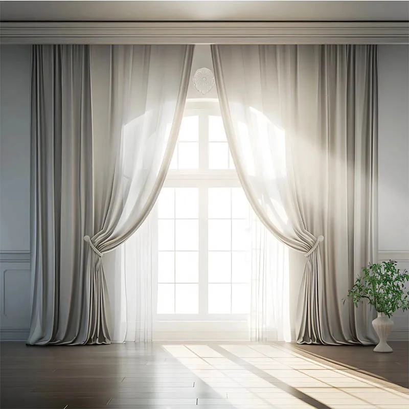 Mehofond cortinas sonhadoras maternidade foto pano de fundo casamento janela branca estúdio retrato arte fina textura fotografia fundos