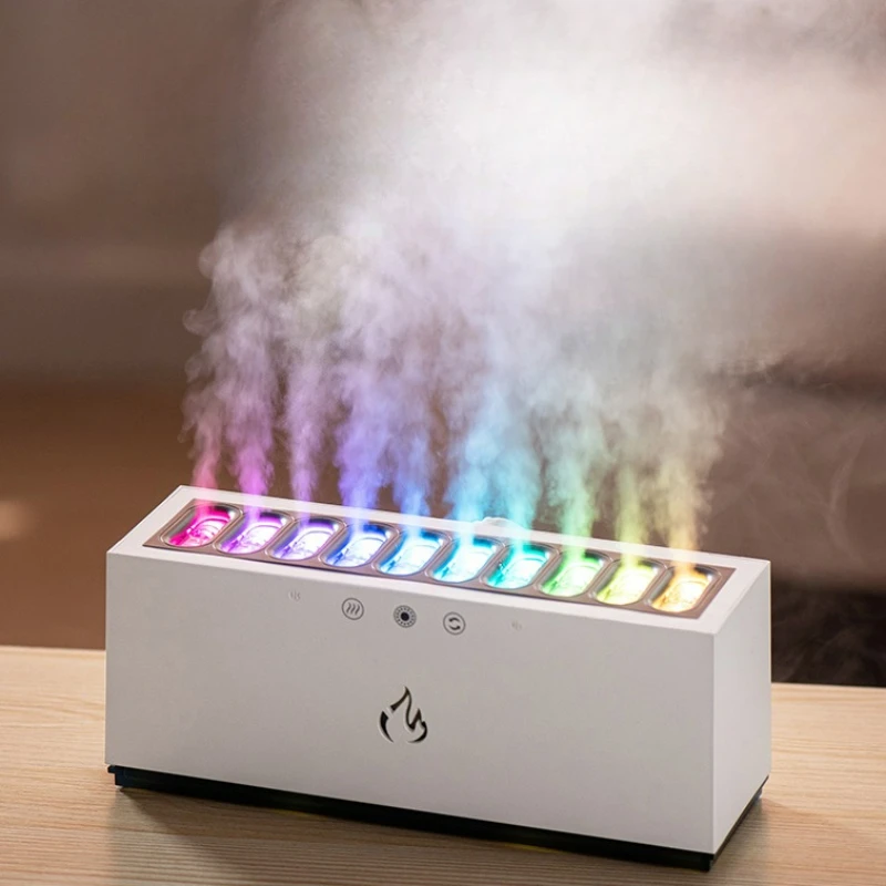 

900ML High Mist Air Humidifier Aromatherapy Machine Dynamic RGB Colorful Atmosphere Light Office and Home Mini Air Humidifier