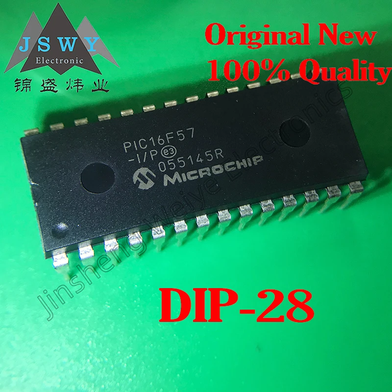 

(5/20PCS) PIC16F57-I/P PIC16F57 DIP-28 8-bit microcontroller chip active components spot original fast delivery