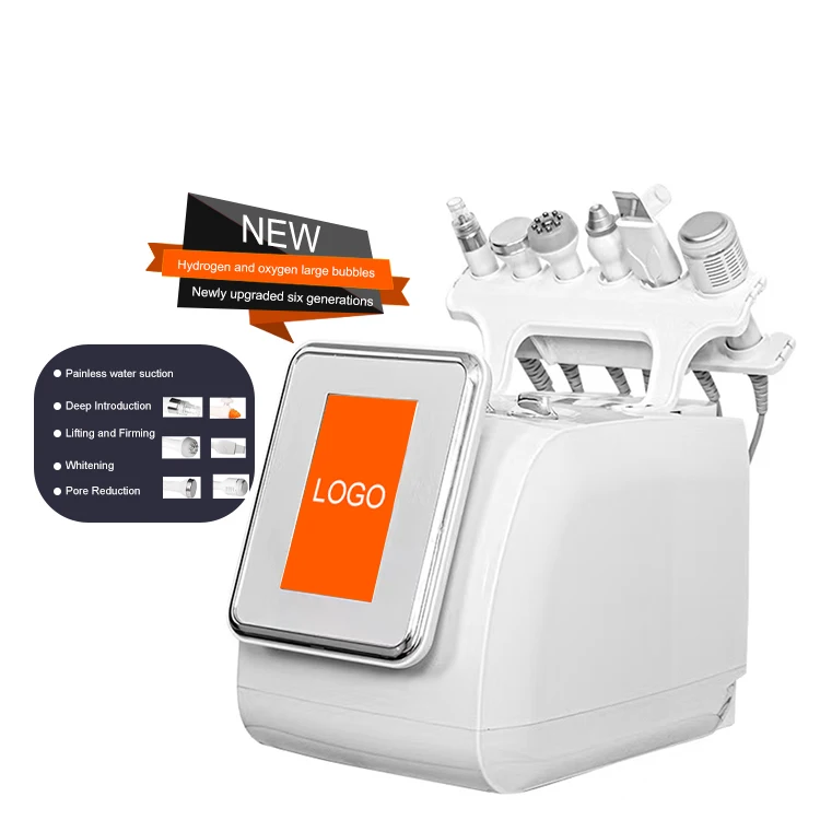 6 in 1 Super Bubble Facial Hydra Dermabrasion Skin Care Machine Deep Cleansing Face Lifting Water Suction Hydra Machine