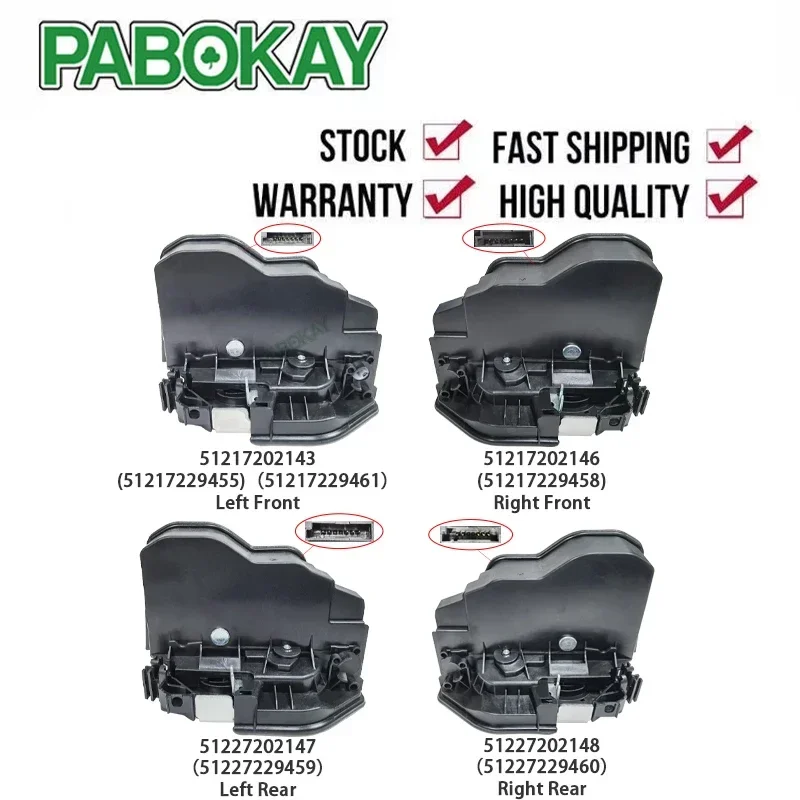 

Door Lock Actuator for BMW 120i 125i 325i 328i 528i 51217229455 51217229461(FL) 51217229458 (FR)51227229459(RL) 51227229460 (RR)