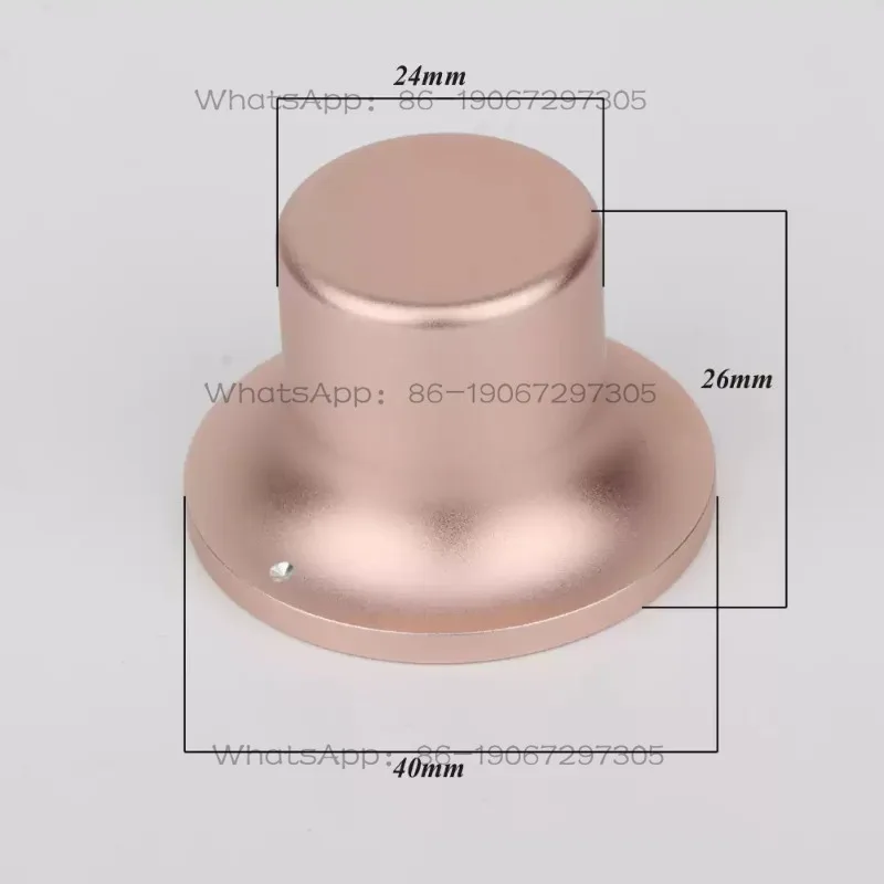 All-aluminum Solid Potentiometer Knob HIFI Fever Bile Machine Power Amplifier Volume Knob Horn Type 48 40 * 26mm