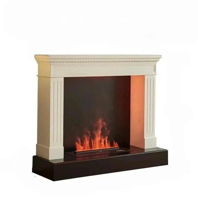 

atomized fireplace decorative cabinet French simulation fire electronic fireplace can be customized for American household use