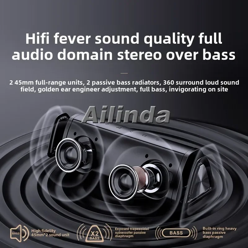 Wireless bluetooth speaker, subwoofer, high sound quality, outdoor car home computer, portable card, small stereo