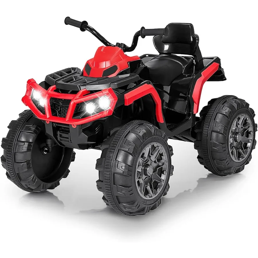 24V 電動乗用ATV 四輪車 3～5歳向け 音楽プレーヤー付き レッド