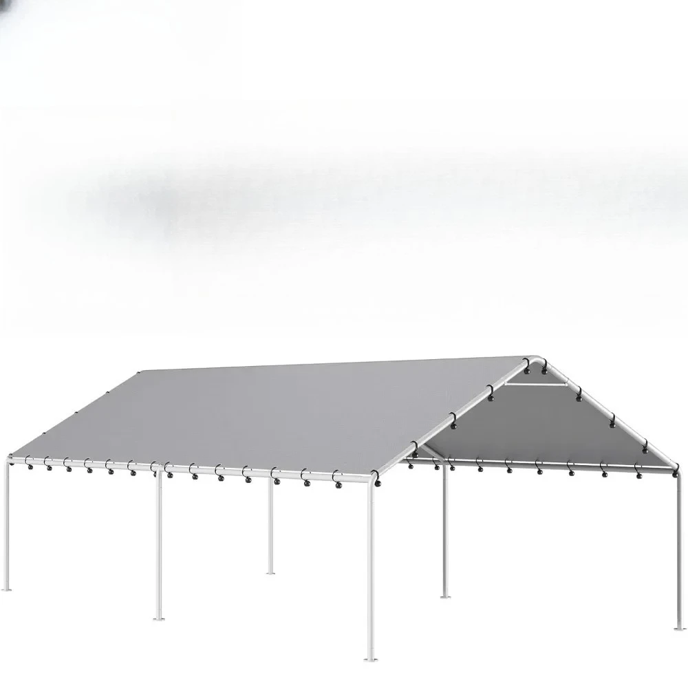 

l Replacement Canopy Cover Garage Top Tent Shelter Tarp 10 X 20 Ft Carport Car Portable Garage Frame Not Include Garden