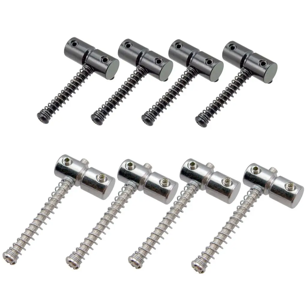 4Pcs Saddle String Bass Electric Bridge Replacement Part Alloy 2 Long 2 Short