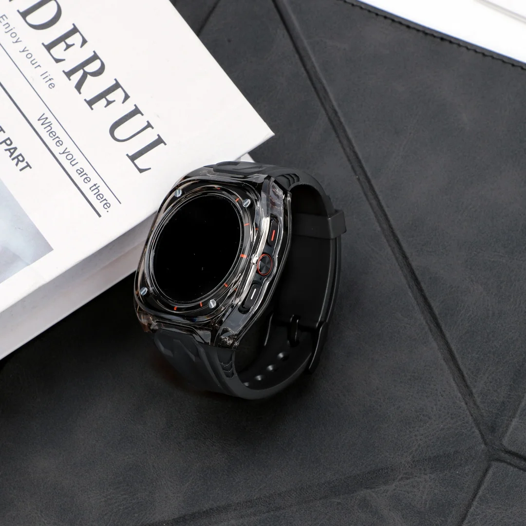 Modification Kit For Samsung Galaxy Watch Ultra Sport Strap+Case Bracelet Band For Galaxy Watch Ultra 47mm Transparent Mod Kit
