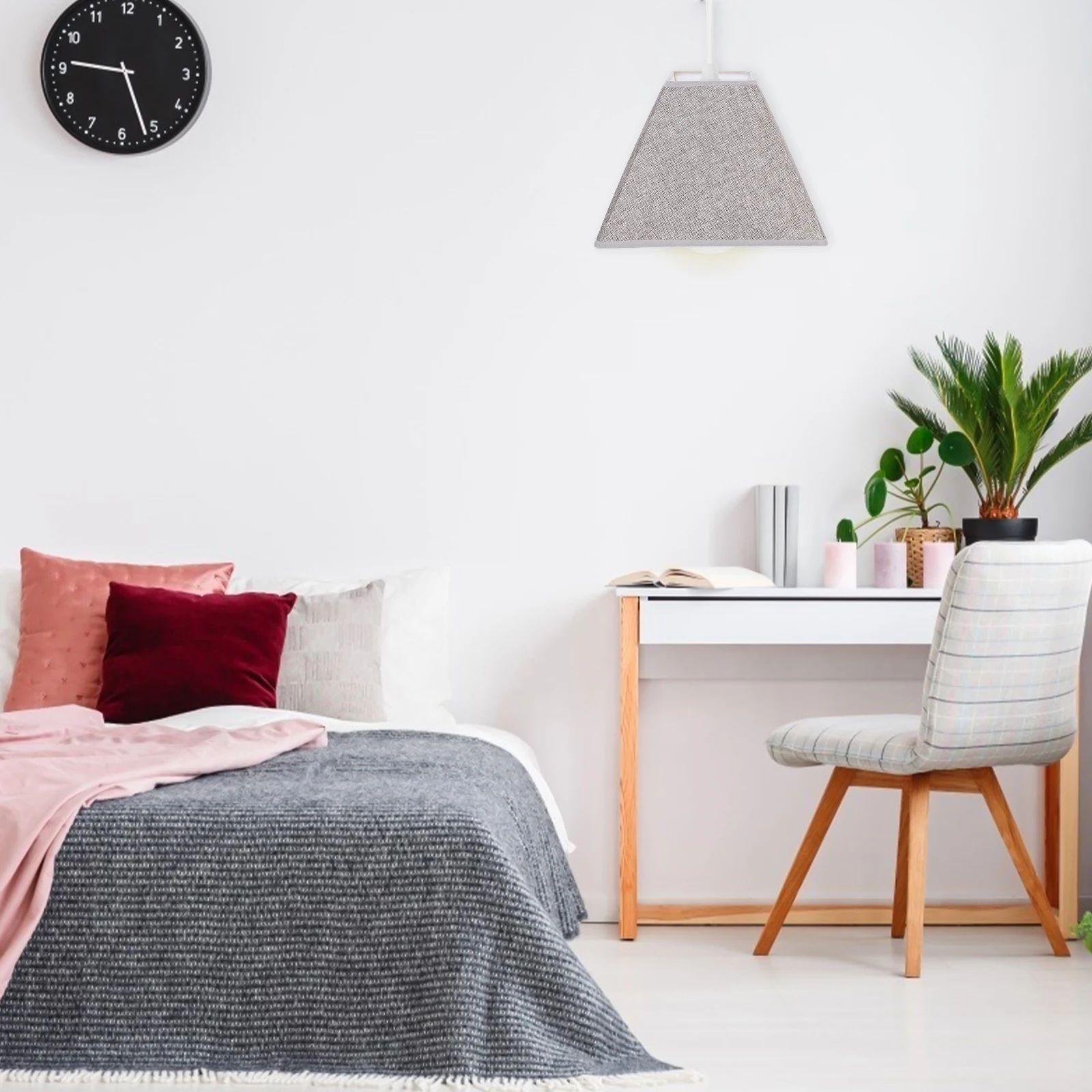 

Cloth Lampshade Desktop Lamp Cover Protector for Lamp Warm Atmosphere Lighting Decor Bedroom Square Fabric Lampshade Cloth Light