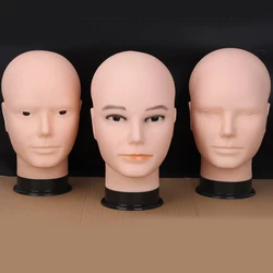 Mannequin Head Wig Stand With Adjustable Wig Tripod For Making Wig Soft PC Manikin Head Wig Holder For Wigs Display Hat Display