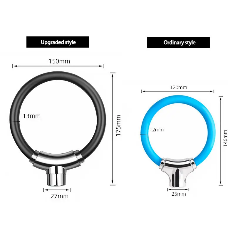 屋外サイクリング自転車リングロック盗難防止マウンテンロードバイクポータブルミニ自転車液体リングロック自転車ロック