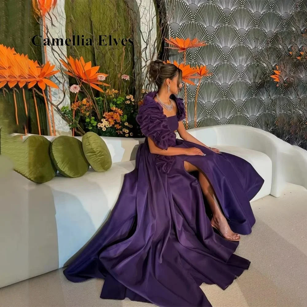 Customized Exquisite Sleeveless Mermaid Evening Dress Charming Ruched Prom Dress Sexy High Split Party Gown вечернее платье