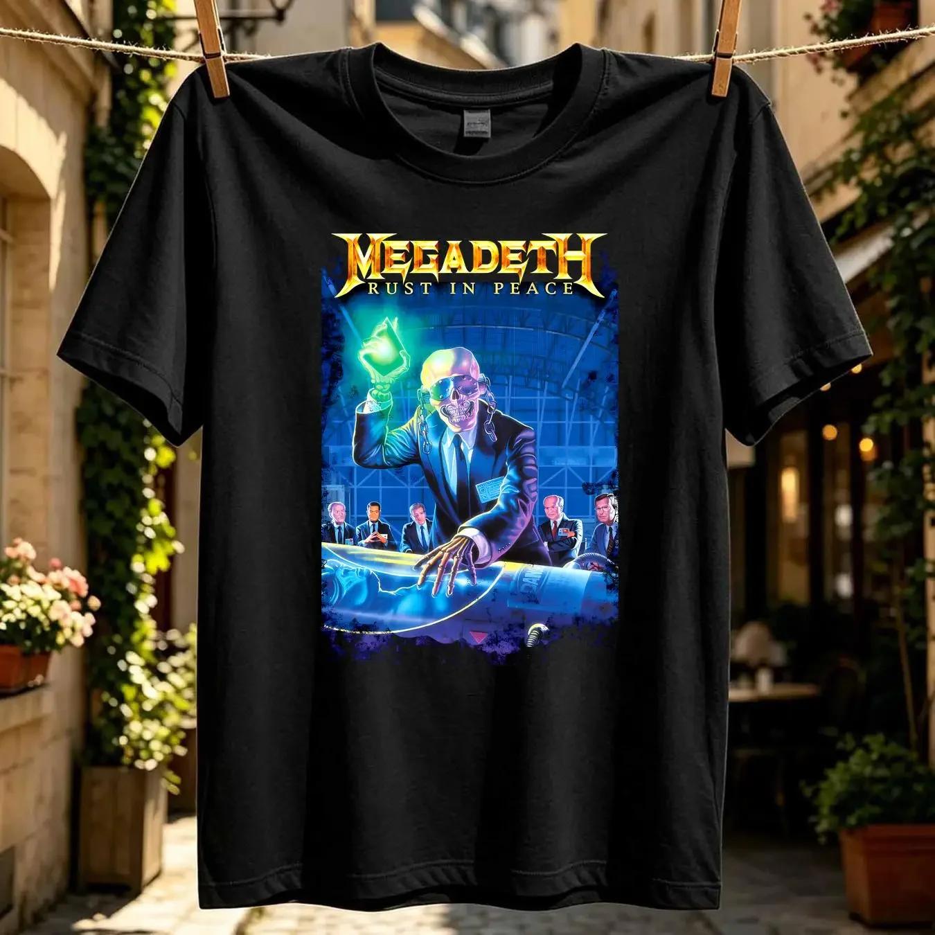 washed T Shirt Vintage MEGADEATH Rust In Peace 20th Anniversary Mens Size XL 2010 Anvil long or short sleeves vintage Washed
