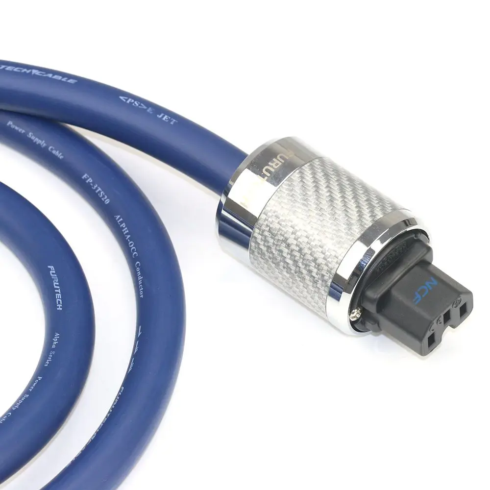 Original Japanese FURUTECH 3TS20 OCC Blue Ribbon HiFi Power Cable, Amplifier Gallbladder, Decoding Power Connection Cable