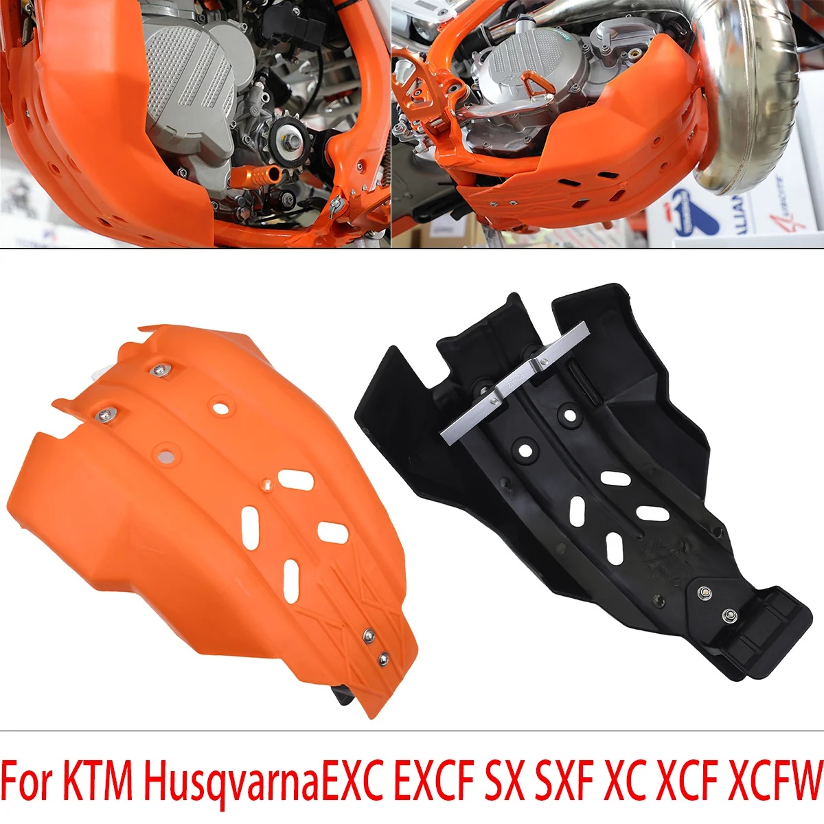 

Off-road Dirt Bike Engine Guard Cover Frame Protector Solid Skid Plate Replacement For KTM Husqvarna 250 350 EXC XCF SXF