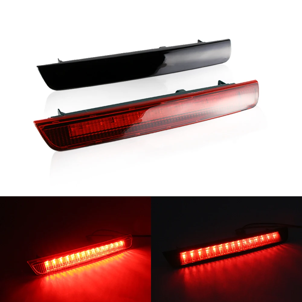 

1PC LED 3rd Brake Light Third High Level Stop Lamp Car Assembly Rear Taillight for Nissan Qashqai J11 2013-2021 Red Smoke Lens