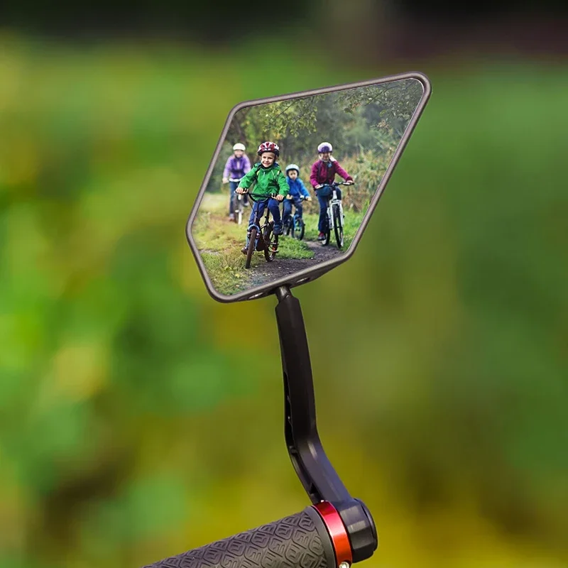 WEST BIKING 1Pair Bicycle Rear View Mirror HD Wide Angle Flexible Bike Handlebar End Mirror Scooter MTB Bike Mirror Accessories