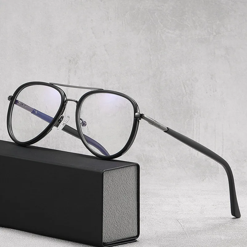 

Pilot Myopia Glasses Men Anti Blue Light Reading Glasses Customized Prescription Eyeglasses Eyewear Frames 75 150 175 325 350