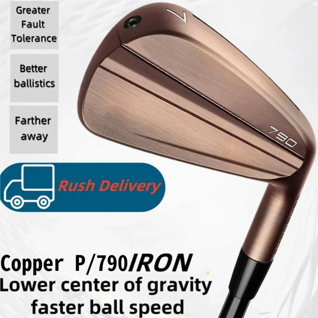 New co-branded bronze 790 irons golf clubs soft irons forged iron set high bounce performance hollow design