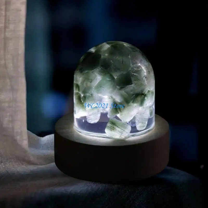 G5GC قالب سيليكون إيبوكسي عينة شبه أسطواني لصب الراتنج ديكور المنزل #5