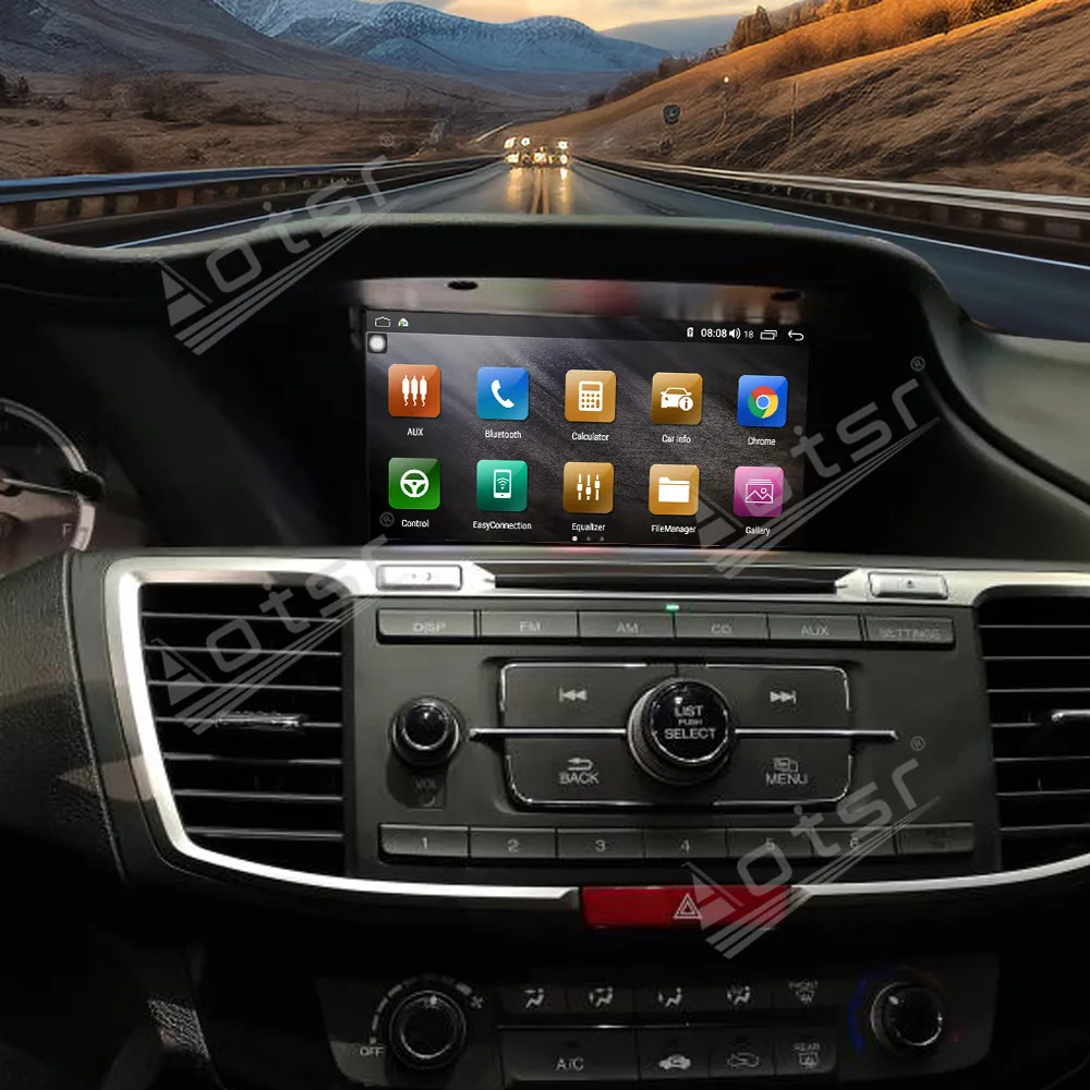 Android 14 CarPlay Car Radio For Honda Accord 9 2013 2014 2015 2016 2017 Multimedia Navigation GPS Stereo Video 360 Camera Auto