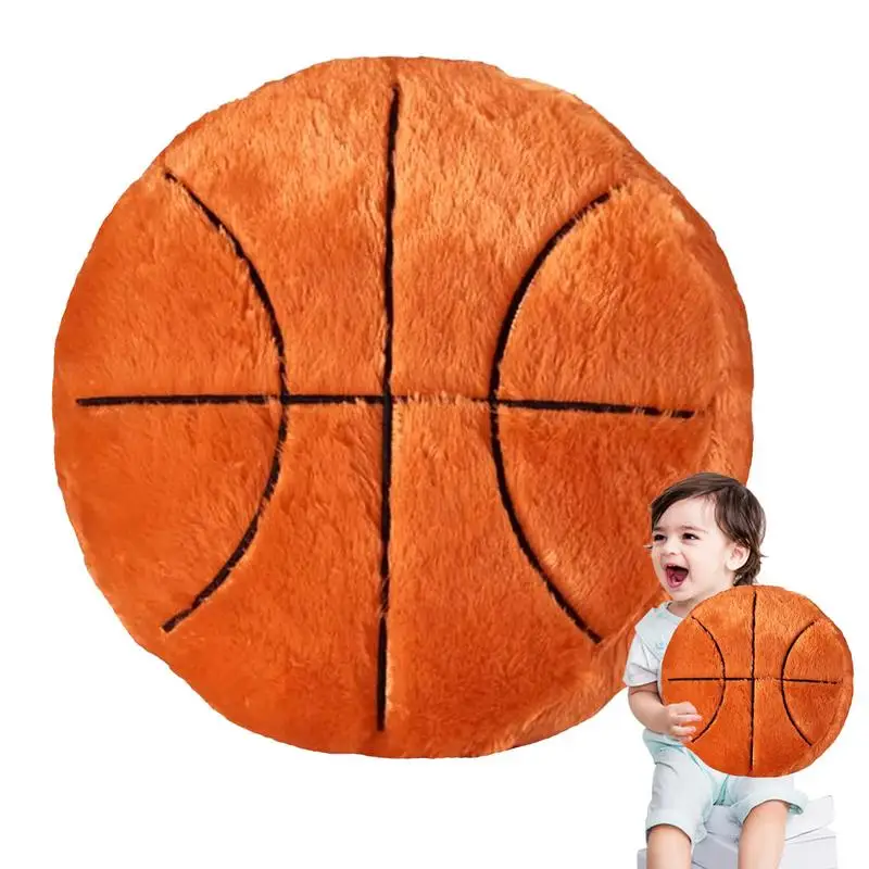 

Plush Basketball Sports Pillow Sports Stuffed Throw Pillows Soft Stuffed Cushion Sports Toy Pillow For Offices & Bedroom Comfort