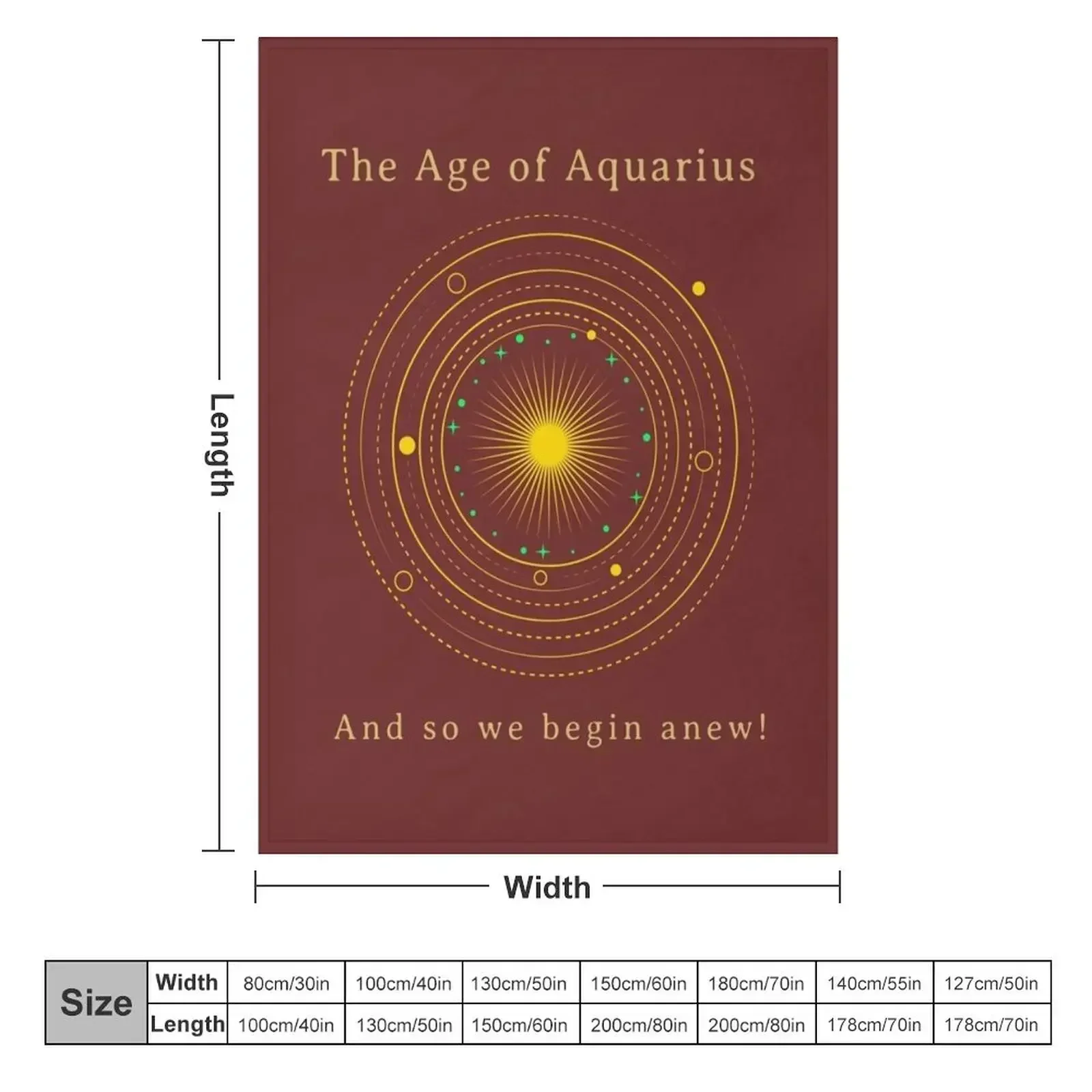 Welcome to the Age of Aquarius Throw Blanket heavy to sleep Vintage Sleeping Bag For Sofa Thin Blankets