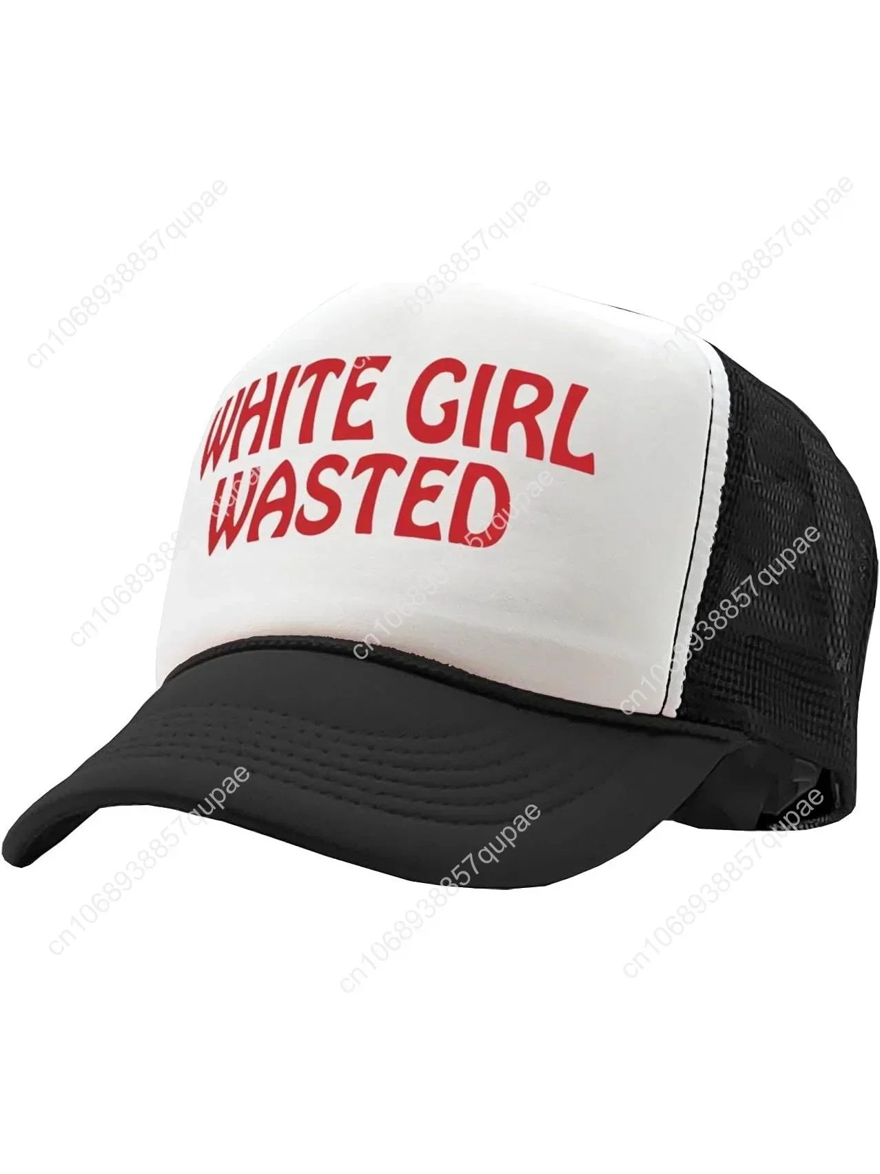 White Girl Wasted Party Hat Drinking Cap - Ideal Party Girl Cap - White Elephant Gift