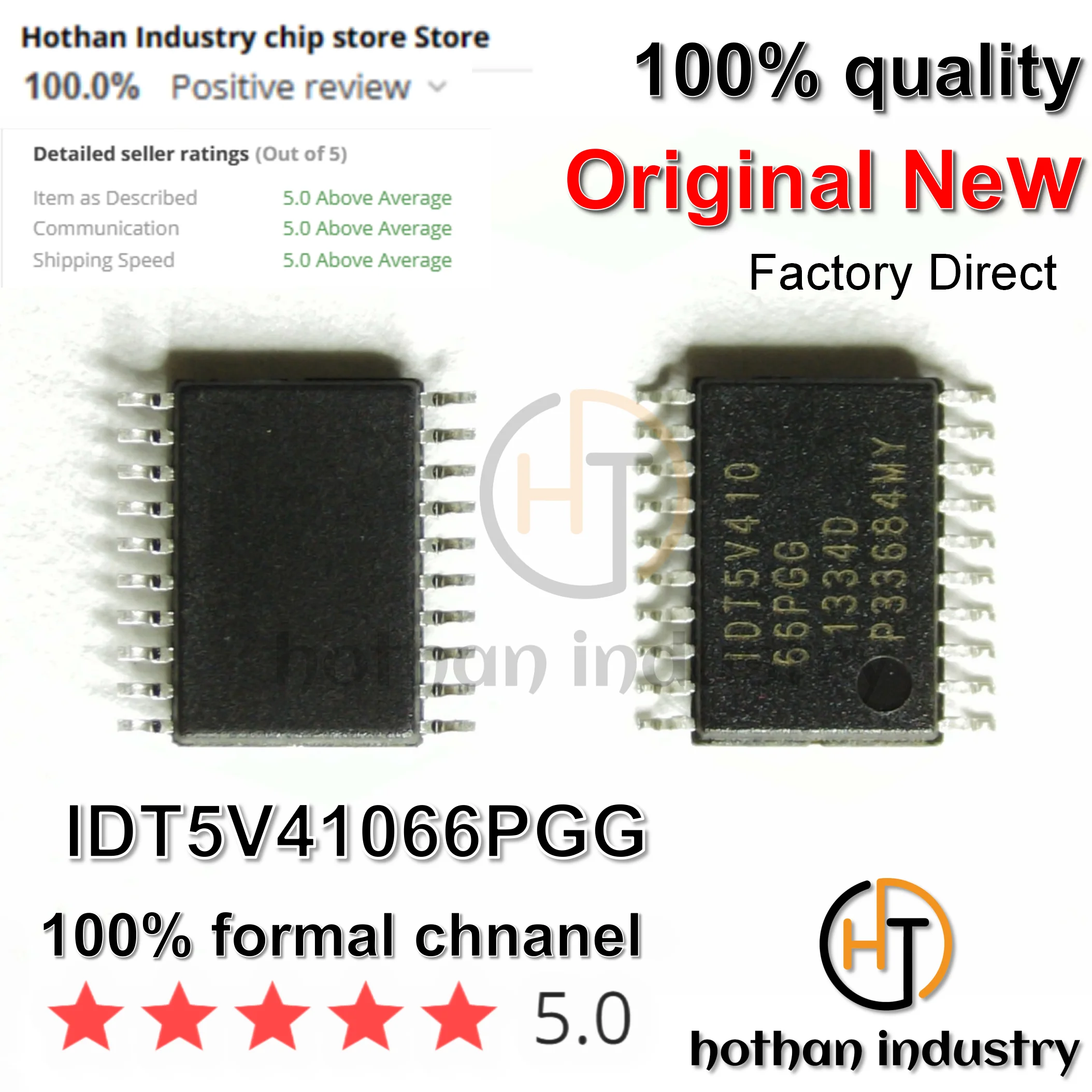 

(1-10PCS) 100% NEW IDT5V41066PGG 5V41066PGG TSSOP20 Clock Synthesizer / Jitter Cleaner PCIE GEN2 SSCG