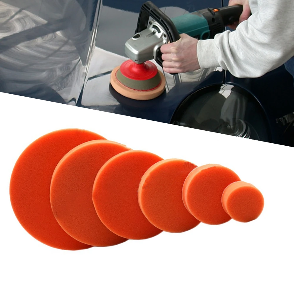 

2 шт. полировальные губки-подушечки 2/3/4/5/6/7 дюймов, плоские губки-полировщики для грубой и тонкой полировки