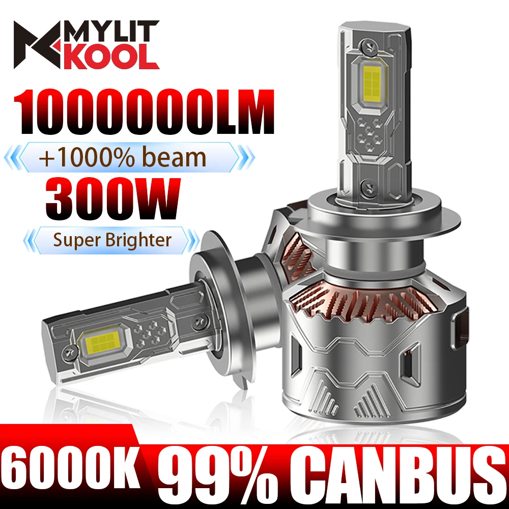

99% CANBUS H7 H11 H4 Светодиодная фара 300 Вт Супер яркие автомобильные лампы H1 H3 H8 H9 9005 HB3 9006 HB4 9012 880 Автоматическая противотуманная фара 6000K