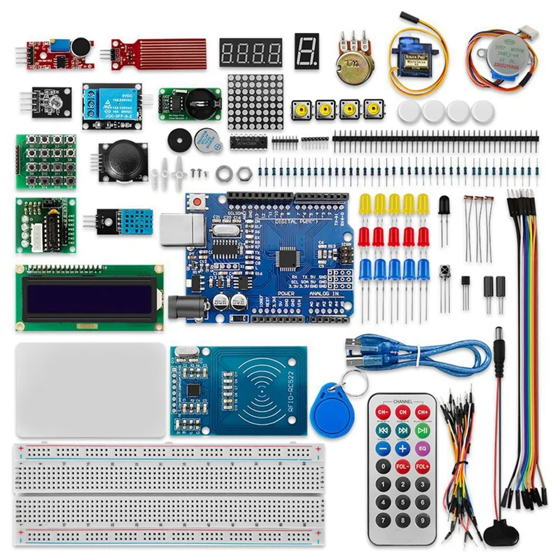 

Стартовый набор, программируемый E-Learning DIY для проекта UNO, стартовый набор с обучающим руководством для UNO R3