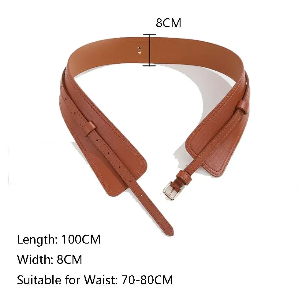 بو الجلود التخسيس الجسم حزام مشد أحزمة واسعة للنساء أحزمة وسط مرنة حزام أحزمة Bowknot معطف على شكل ثوب الملحقات