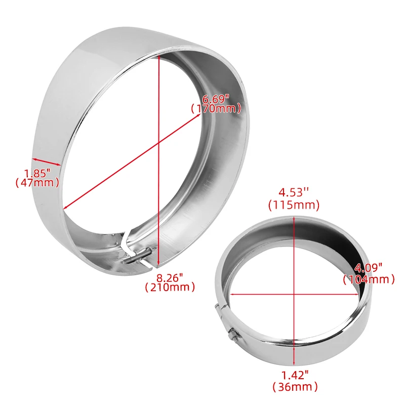 Motorcycle Headlight Trim 7\
