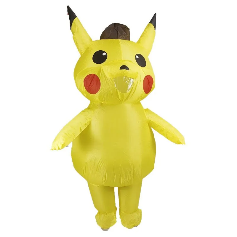 بدلة بيكاتشو التأثيرية القابلة للنفخ، أزياء لطيفة قابلة للنفخ لحفلات الهالوين، أزياء حفلات الأدوار