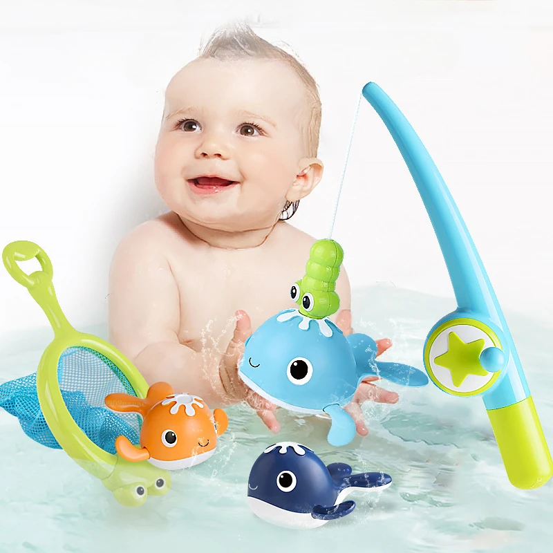 Ensemble de jouets de pêche pour bébé, mignon, magnétique, jeu interactif Parent-enfant, piscine, jeu d'eau, jouet pour enfants en bas âge