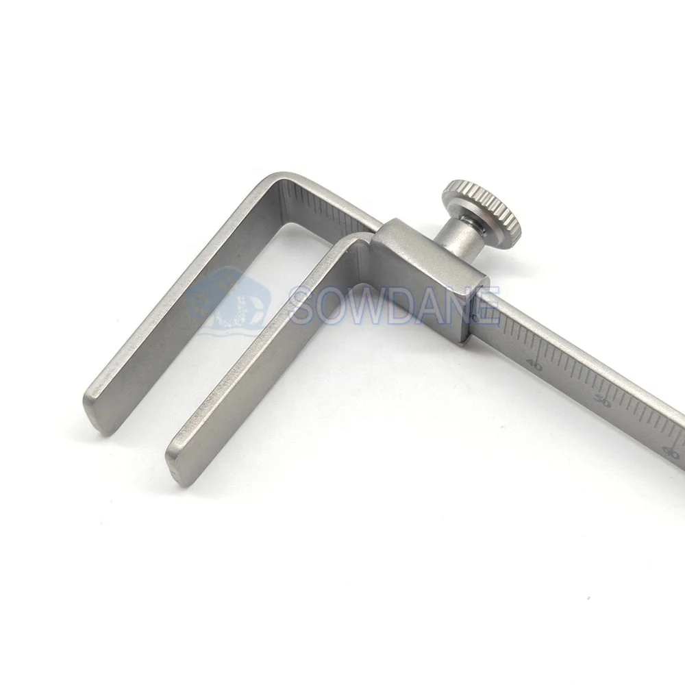 Lab Vertical Distance Caliper Measuring Ruler Orthodontics Teeth Gauge High Accuracy Tool