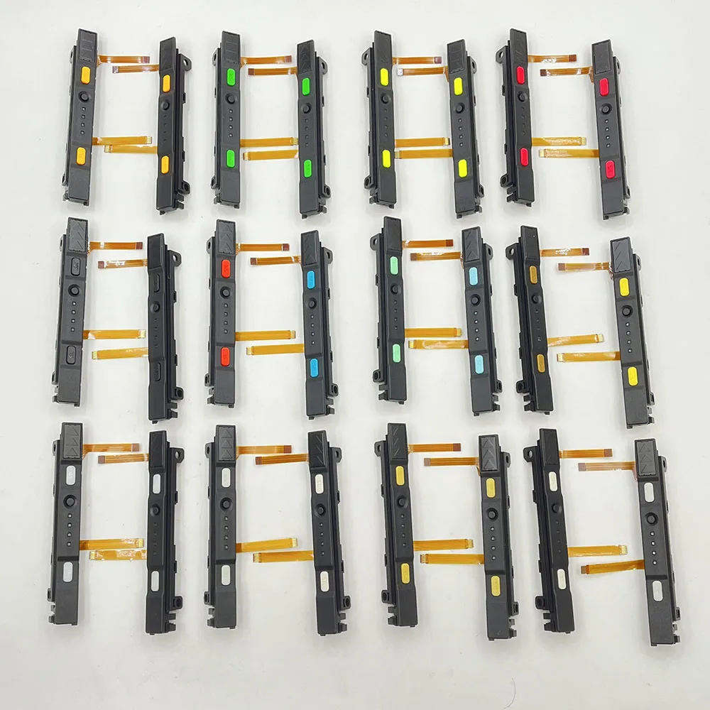 1 زوج استبدال ل Joy con اليسار اليمين المنزلق السكك الحديدية ث/SL SR زر للتبديل Joycon تحكم إصلاح ث/الكابلات المرنة