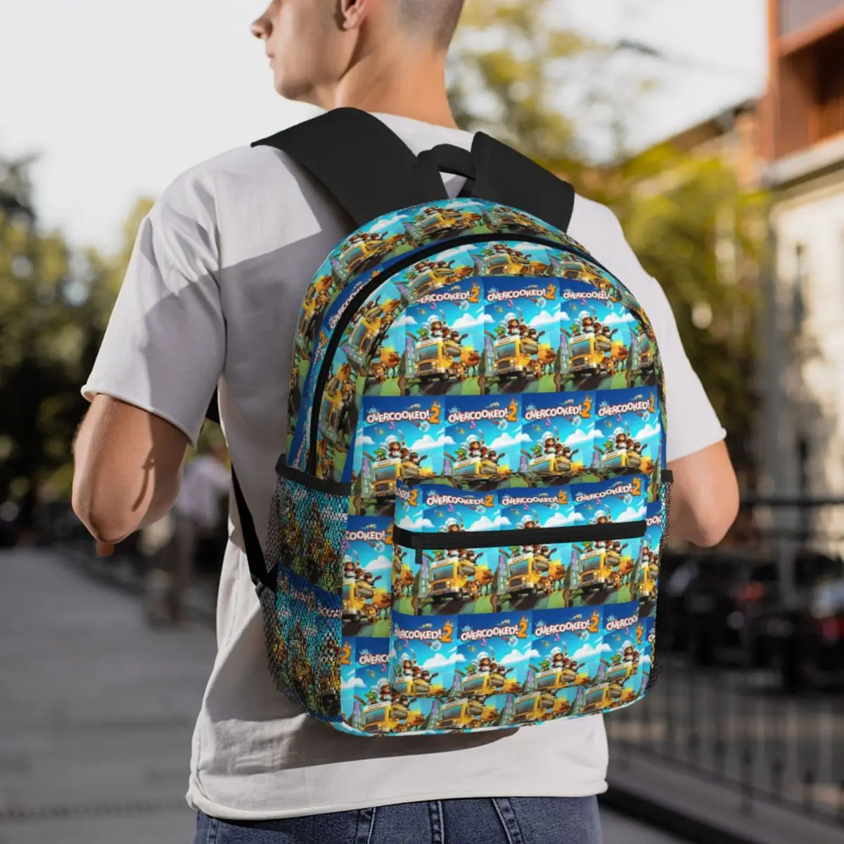 

Overcooked Student Backpack School Bag Hiking Travel Daypack for Men Women Fashion Bookbag Shoulder Bags
